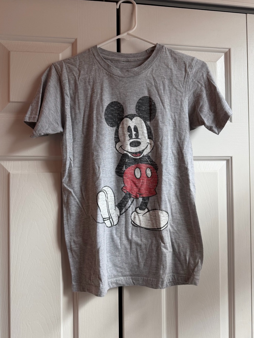 Grey Mickey Mouse T Shirt Small